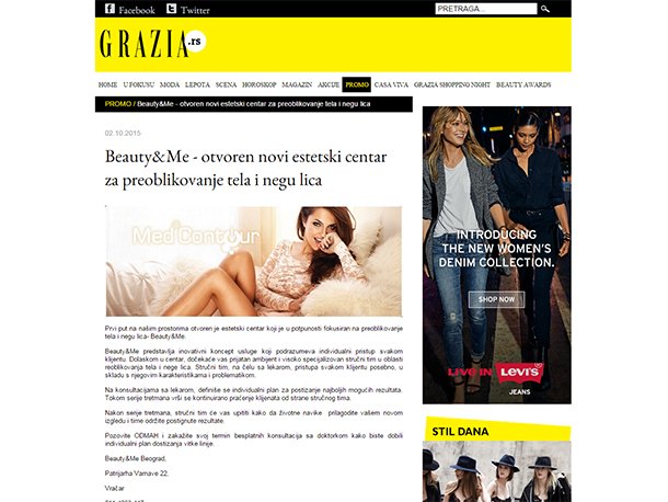 Novi centar za preoblikovanje tijela - Beauty&Me (Grazia.rs)